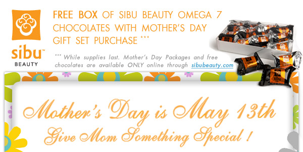 Free Box of Sibu Beauty Chocolates with Mother's Day Gift Set Purchase! (while supplies last)